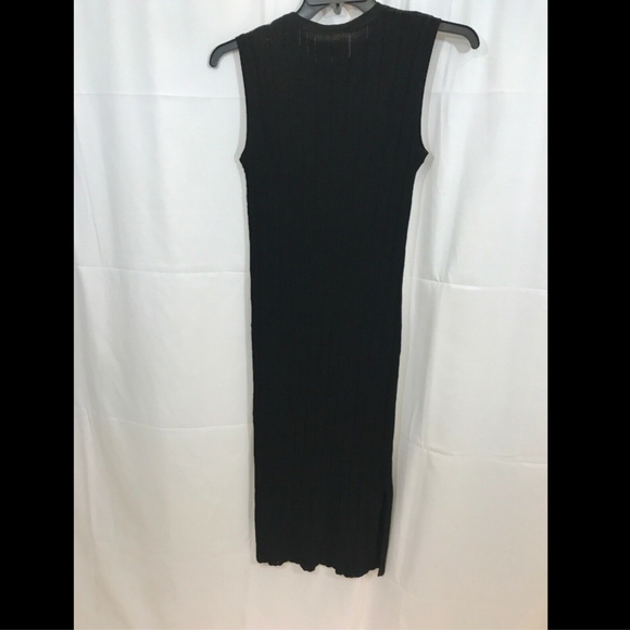 NWT $595 GREY JASON WU‎ Beaded Knit Midi Dress in Black [SZ Small ] - Picture 6 of 8